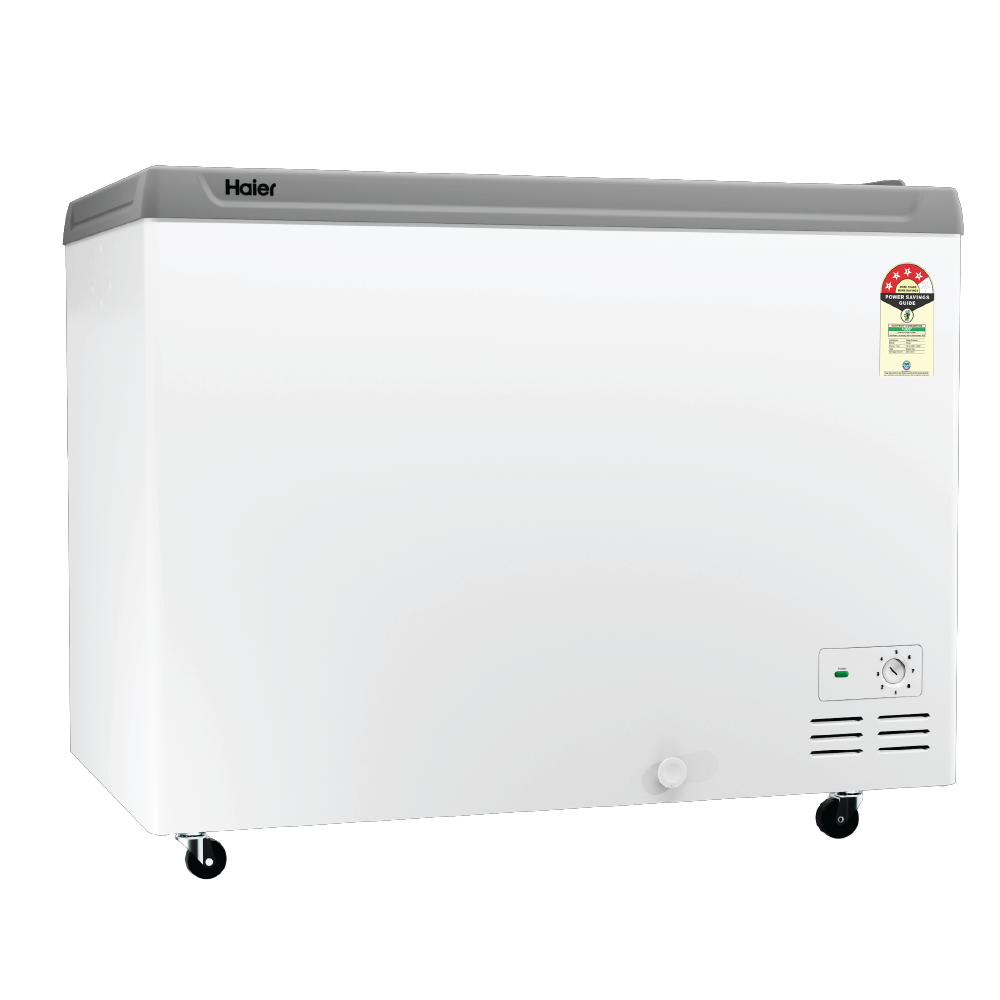 Haier HFC-425GL4 425L Glass Top Deep Freezer with LED Light, Dual Condenser & 4 Star Rating (2026 Model)