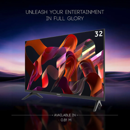 Haier 32-Inch (80 cm) Bezel-Less Smart TV