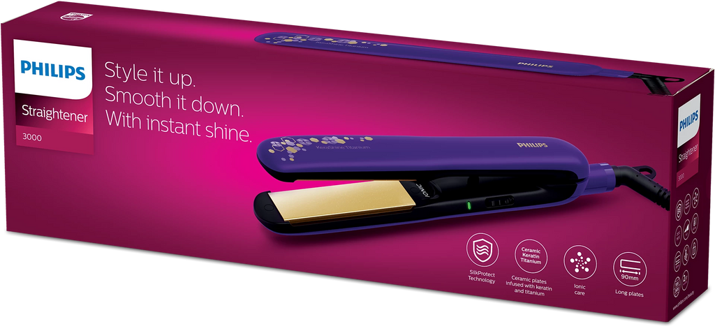 Philips 3000 Series Hair Straightener – BHS397/00