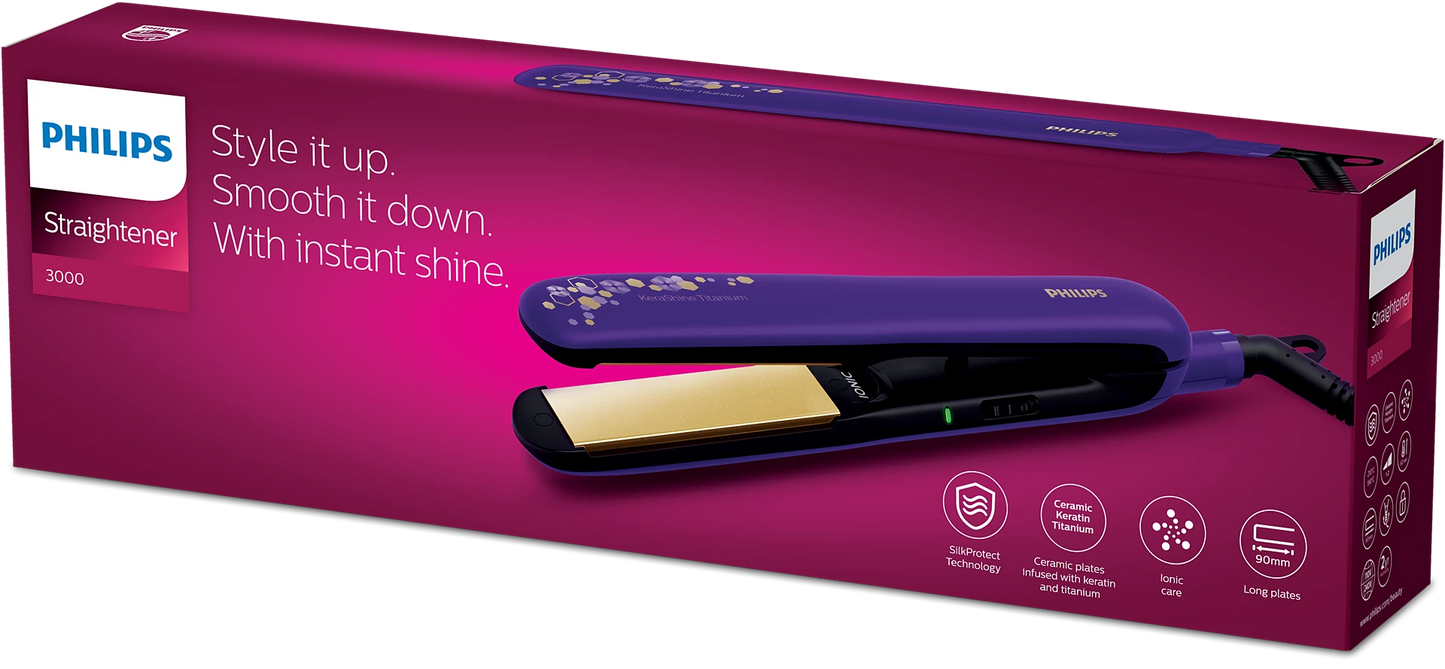 Philips 3000 Series Hair Straightener – BHS397/00