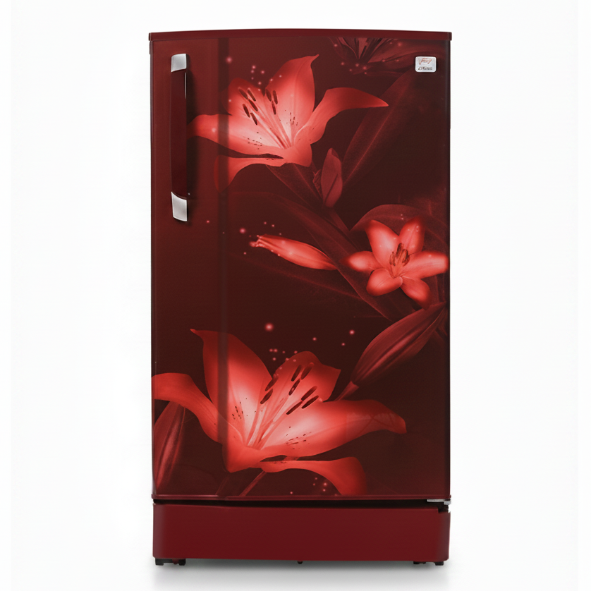 Godrej Edge Rio+ 180 L 1 Star Direct-Cool Single Door Refrigerator  Model: RD EDGE 205A THF | Berry Wine | Direct Cool