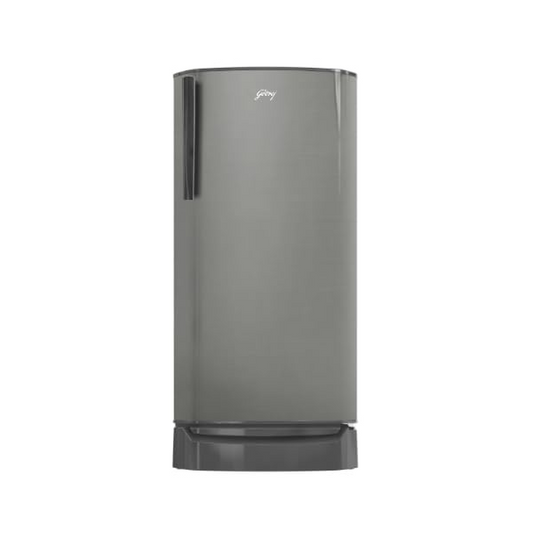 Godrej 180 L 2 Star Direct Cool Turbo Cooling Technology With Upto 24 Days farm Freshness Single Door Refrigerator (RD ERIOPLS 205B THF ST GL, Steel Glow)