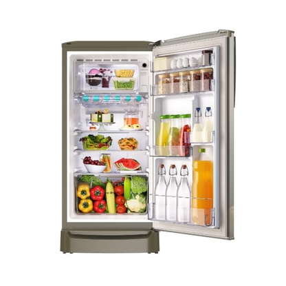 Godrej 180 L 2 Star Direct Cool Turbo Cooling Technology With Upto 24 Days farm Freshness Single Door Refrigerator (RD ERIOPLS 205B THF ST GL, Steel Glow)