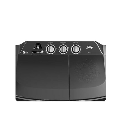 Godrej 8 Kg 5 Star Tri-Roto Scrub Pulsator Semi-Automatic Top Load Washing Machine (WSEDGE CLS 80 5.0 PRA SLGR, Slate Grey)