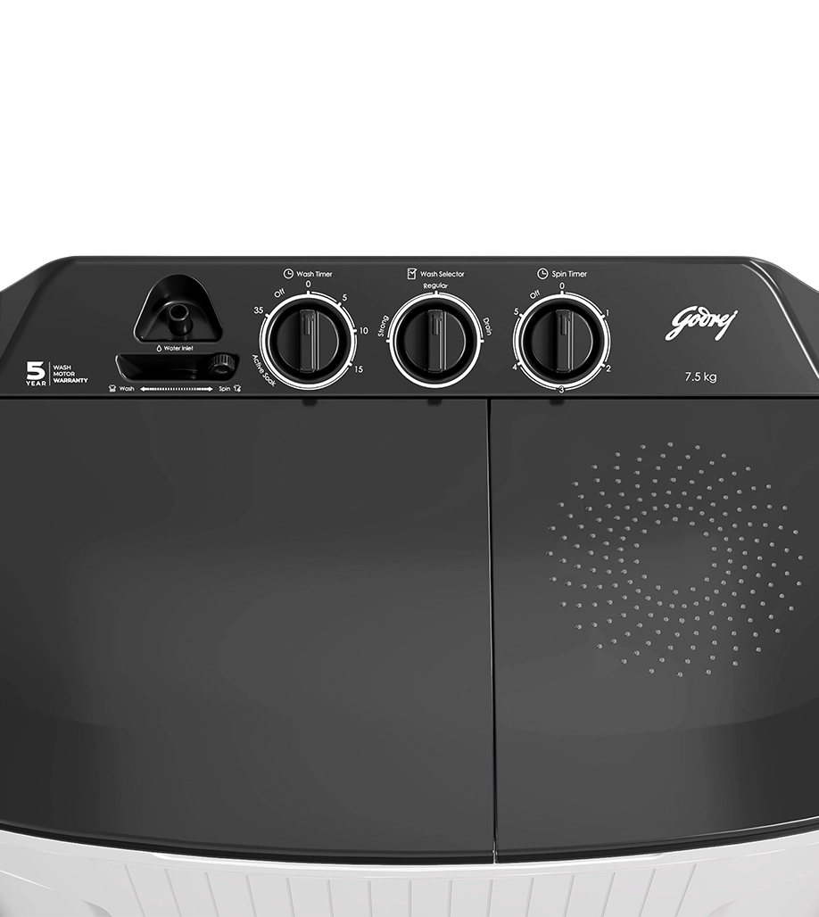 Godrej Semi Automatic Washing Machine 7.2 KG – Wine Red  Model: WSEDGE 75 5.0 CPLS WNRD