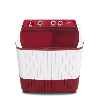 Godrej 7 Kg 5 star Semi-Automatic Top Loading Washing Machine (WSAXIS DX 70 5.0 SN2 T WNRD, Wine Red, 100% rust proof poly propylene body)