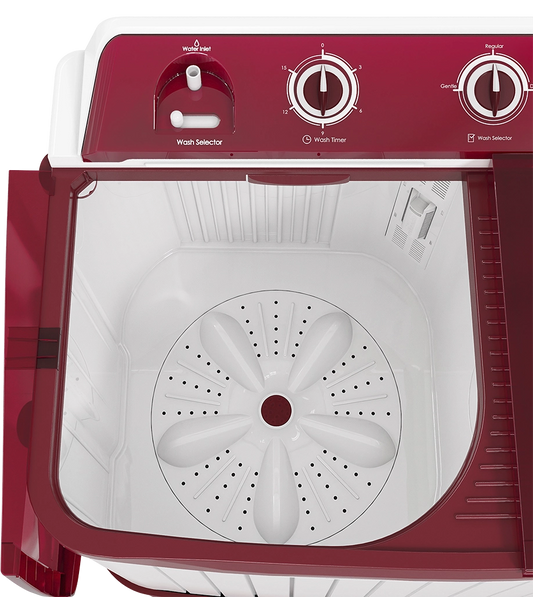Godrej 7 Kg 5 star Semi-Automatic Top Loading Washing Machine (WSAXIS DX 70 5.0 SN2 T WNRD, Wine Red, 100% rust proof poly propylene body)