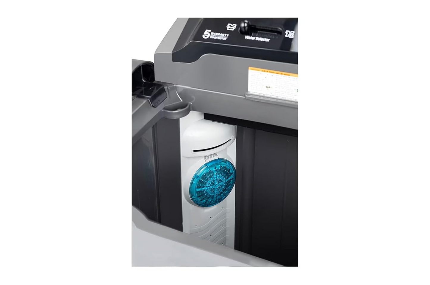 LG 9.5Kg 5 Star Semi Automatic Top Load Washing Machine,(Roller Jet Pulsator + Soak, Rat Away, Middle Black,P9555SKAZ)