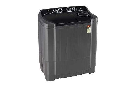 LG 9.5Kg 5 Star Semi Automatic Top Load Washing Machine,(Roller Jet Pulsator + Soak, Rat Away, Middle Black,P9555SKAZ)