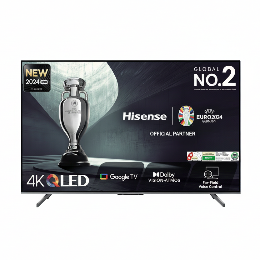 Hisense Q6N 109 cm (43 inch) QLED 4K Ultra HD Smart Google TV with 4K AI Upscaler (2024)
