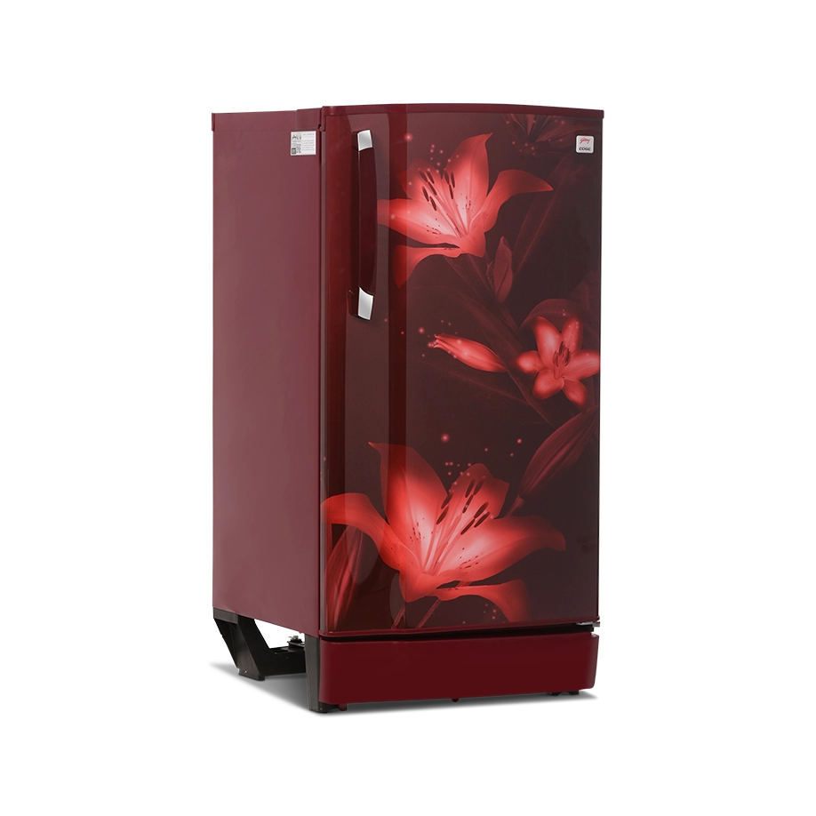 Godrej Edge Rio+ 180 L 1 Star Direct-Cool Single Door Refrigerator  Model: RD EDGE 205A THF | Berry Wine | Direct Cool