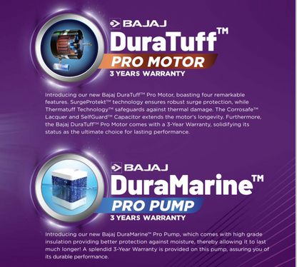 Bajaj Shield Series Invicto 80 Desert Air Cooler with Turbo Fan Technology, DuraTuff™ PRO Motor & DuraMarine™ PRO Pump (White)