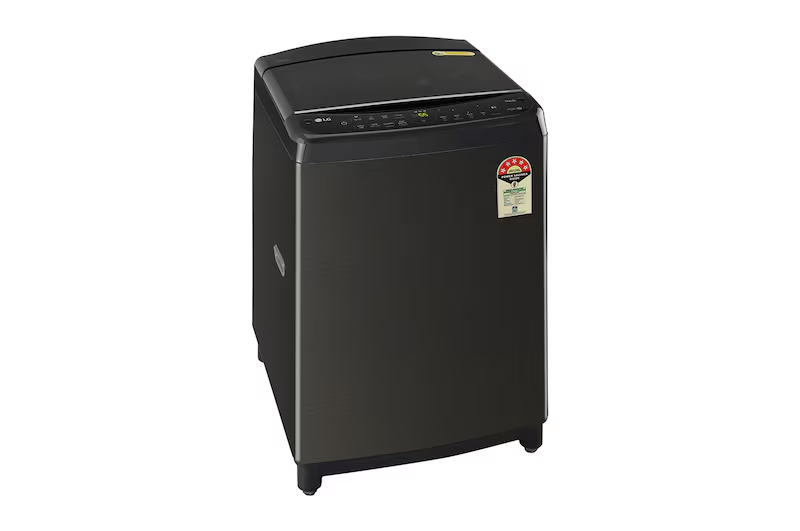 LG 10 Kg 5 Star AI Direct Drive™ Top Load Washing Machine  In-built Heater | Platinum Black | Fully Automatic | Model: THD10SWP