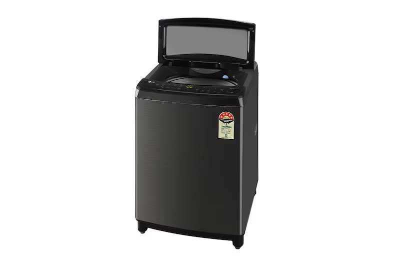 LG 10 Kg 5 Star AI Direct Drive™ Top Load Washing Machine  In-built Heater | Platinum Black | Fully Automatic | Model: THD10SWP