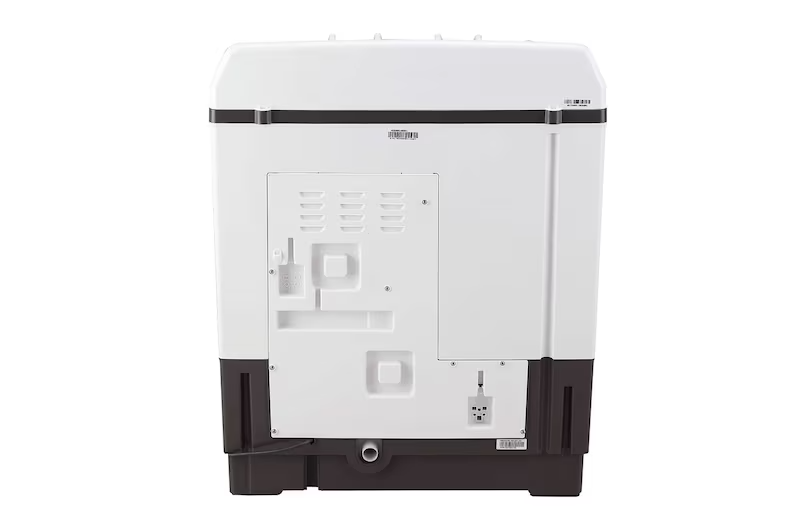 LG 8 Kg 5 Star Semi Automatic Washing Machine  Roller Jet Pulsator + Soak | Dark Grey | Model: P8015SGAZ