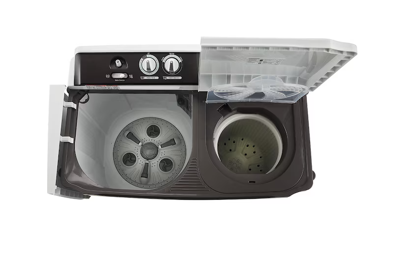 LG 10 Kg 5 Star Semi Automatic Washing Machine  Roller Jet Pulsator | Dark Grey | Model: P1040RGAZ