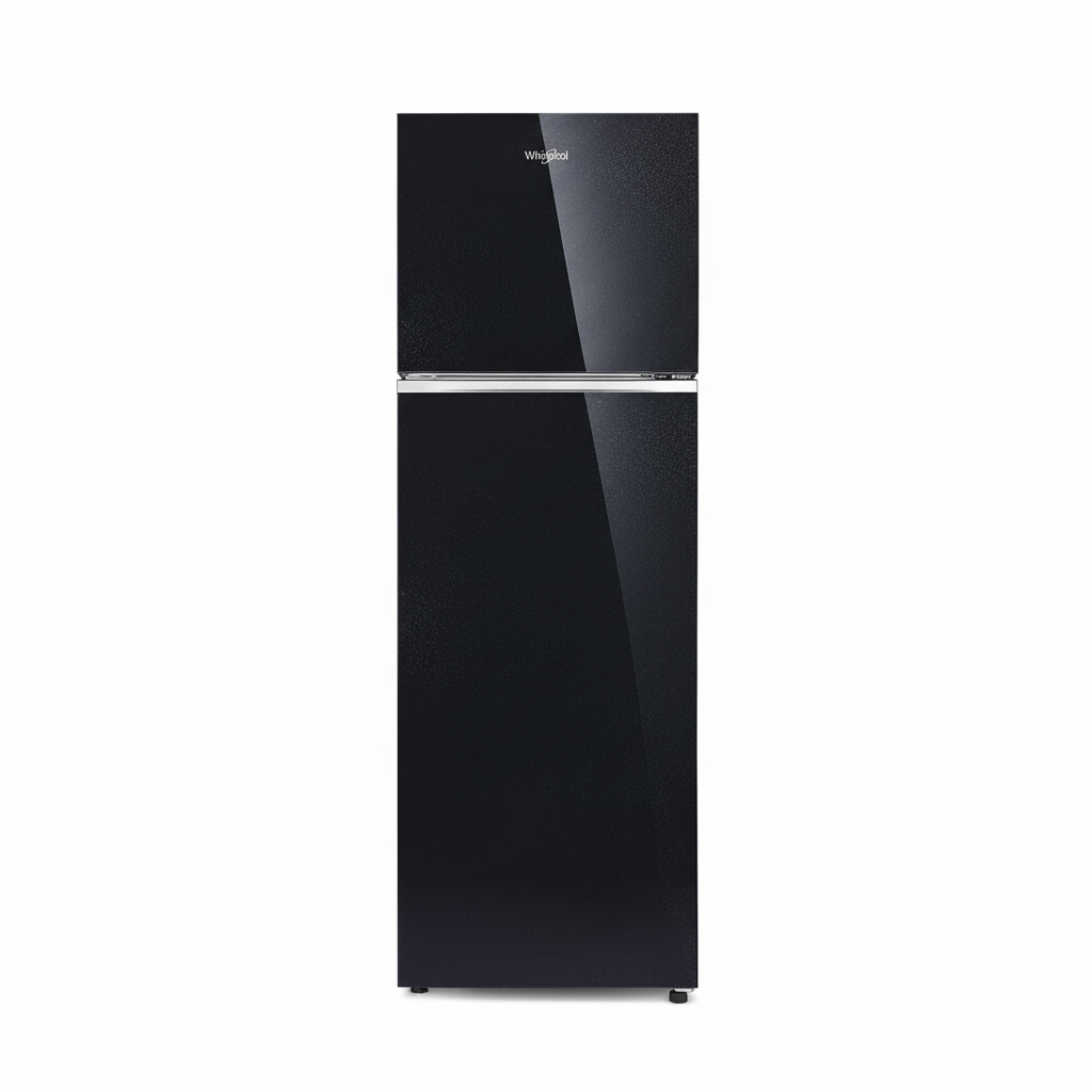 Whirlpool 292 Liters Double Door Refrigerator (Crystal Black/Glass Door, NEO 305GD PRM)