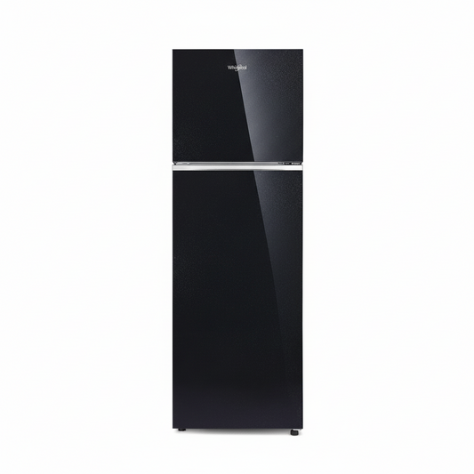 Whirlpool 292 Liters Double Door Refrigerator (Crystal Black/Glass Door, NEO 305GD PRM)