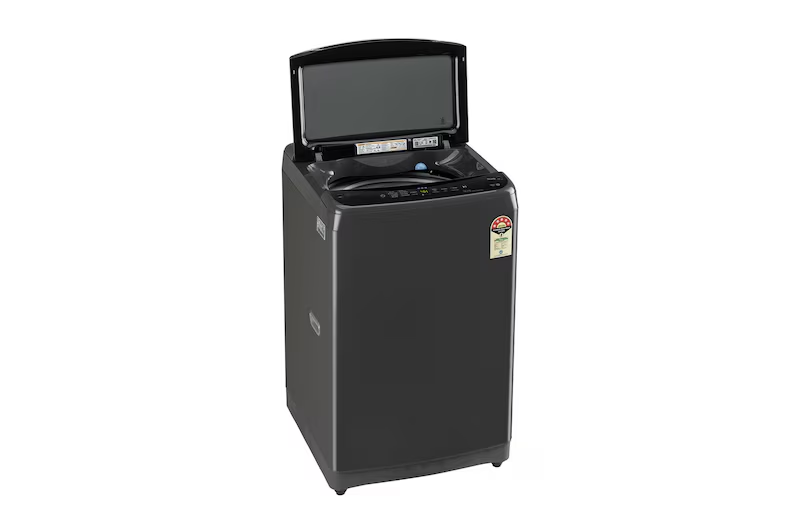LG 9 Kg 5 Star Smart Inverter Top Load Washing Machine  Smart Inverter Motor | In-built Heater | Middle Black | Model: T90V4MB1S