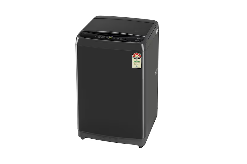 LG 9 Kg 5 Star Smart Inverter Top Load Washing Machine  Smart Inverter Motor | In-built Heater | Middle Black | Model: T90V4MB1S
