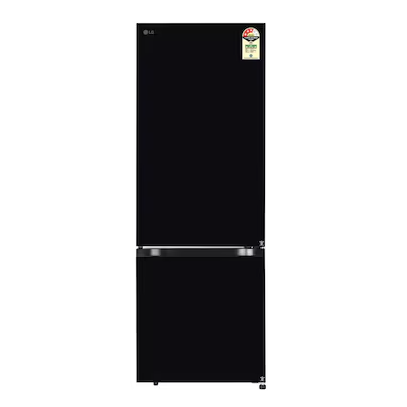 LG 340 L 3 Star Frost Free Bottom Freezer Refrigerator  Model: GL-B382EBMX | Black Mirror | Wi-Fi Convertible