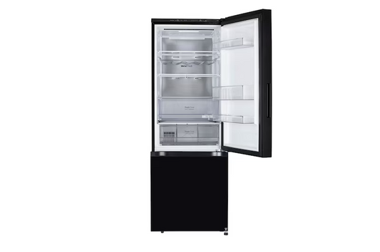 LG 340 L 3 Star Frost Free Bottom Freezer Refrigerator  Model: GL-B382EBMX | Black Mirror | Wi-Fi Convertible