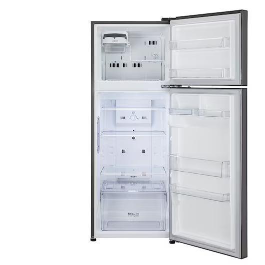 LG 291 L 2 Star Frost Free Double Door Refrigerator  Smart Inverter Compressor | Base Stand Drawer | Shiny Steel Finish | Model: GL-C322KPZY