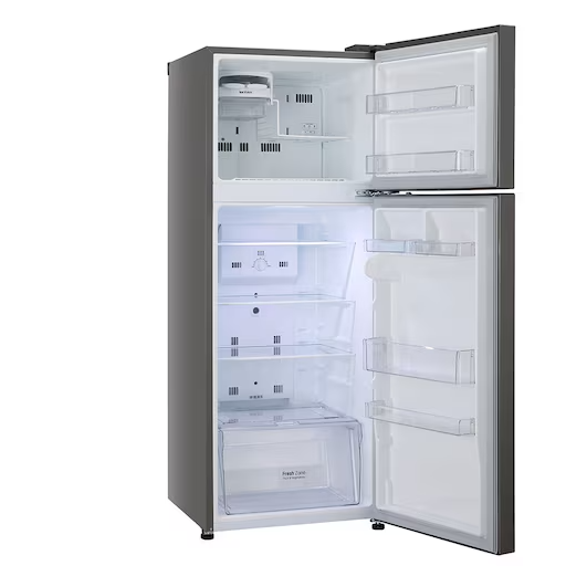 LG 291 L 2 Star Frost Free Double Door Refrigerator  Smart Inverter Compressor | Base Stand Drawer | Shiny Steel Finish | Model: GL-C322KPZY