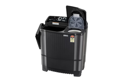 LG 8Kg Semi Automatic Washing Machine, Roller Jet Pulsator + Soak, Middle Black, 5 Star P8015SKAZ