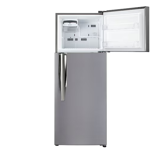 LG 291 L 2 Star Frost Free Double Door Refrigerator  Smart Inverter Compressor | Base Stand Drawer | Shiny Steel Finish | Model: GL-C322KPZY