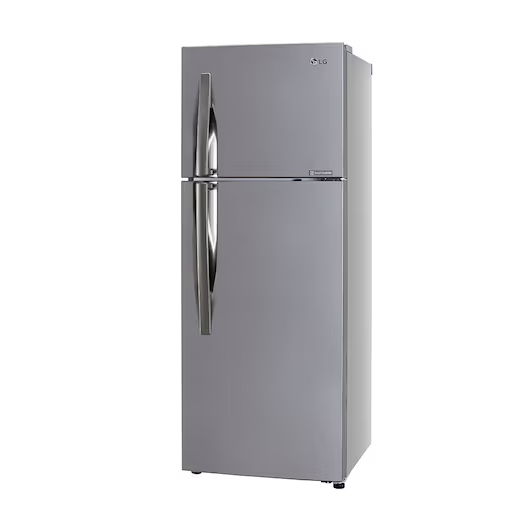 LG 291 L 2 Star Frost Free Double Door Refrigerator  Smart Inverter Compressor | Base Stand Drawer | Shiny Steel Finish | Model: GL-C322KPZY