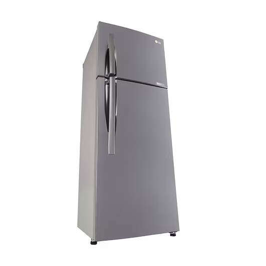 LG 291 L 2 Star Frost Free Double Door Refrigerator  Smart Inverter Compressor | Base Stand Drawer | Shiny Steel Finish | Model: GL-C322KPZY