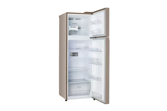 LG 272 L 2 Star Frost-Free Double Door Refrigerator  Smart Inverter Compressor | Auto Smart Connect™ | Frost Free Cooling | Fawn Steel Finish | Model: GL-S312SFSY