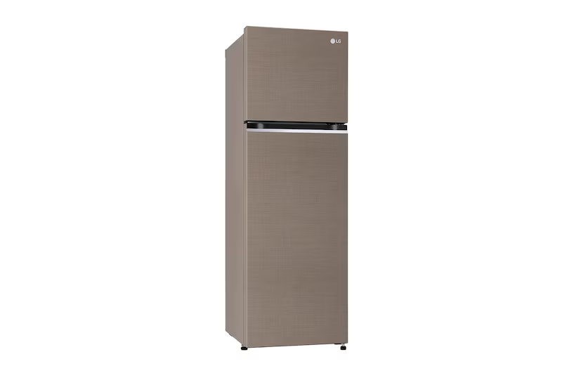 LG 272 L 2 Star Frost-Free Double Door Refrigerator  Smart Inverter Compressor | Auto Smart Connect™ | Frost Free Cooling | Fawn Steel Finish | Model: GL-S312SFSY