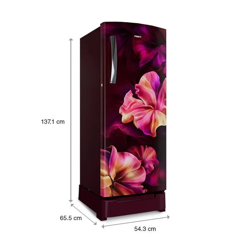 Whirlpool Icemagic Pro 192L 5 Star Single Door Refrigerator with Base Drawer - Silk-Y