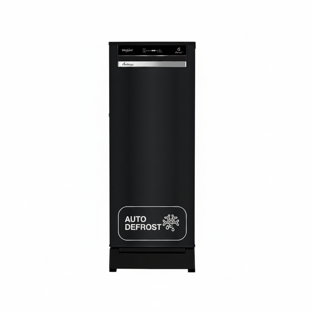 Whirlpool Vitamagic Pro 192L 3 Star Single Door Refrigerator with Base Drawer - Gravity Black-Y