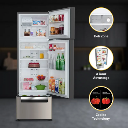 Whirlpool Protton 300L Frost Free Three Door Refrigerator