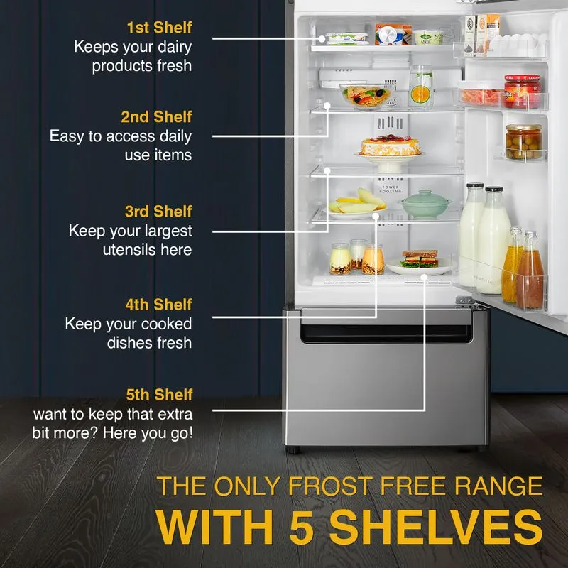 Whirlpool Protton 300L Frost Free Three Door Refrigerator