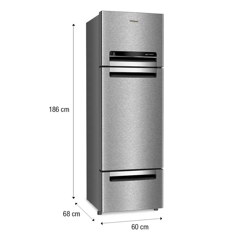 Whirlpool Protton 300L Frost Free Three Door Refrigerator