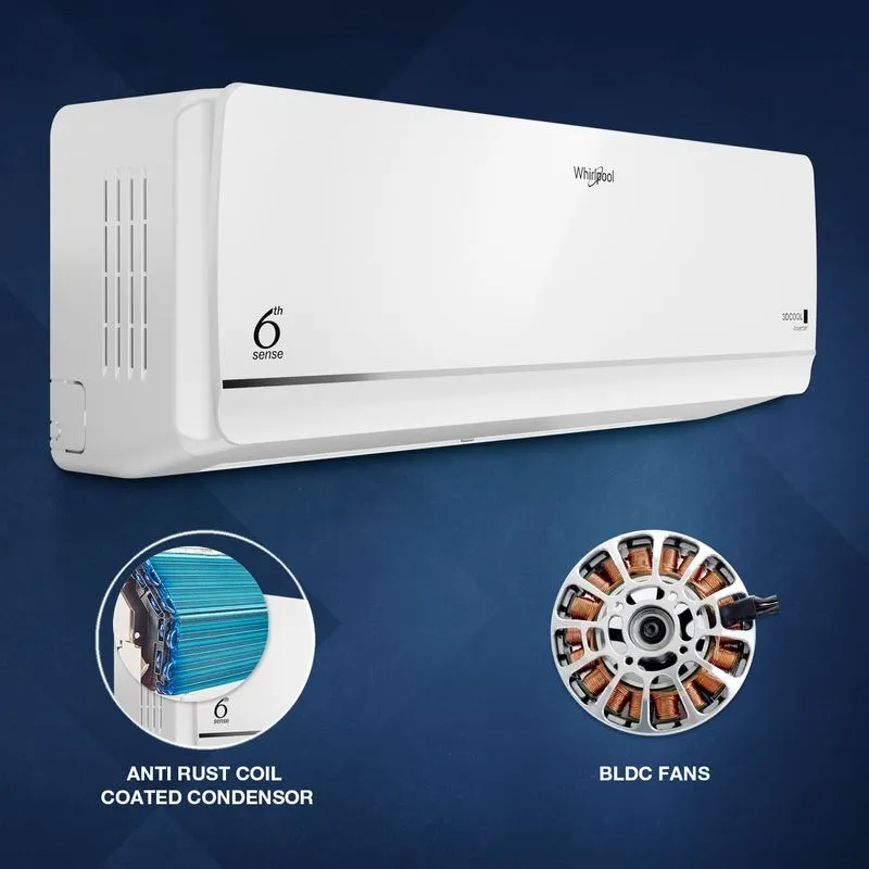 Whirlpool 3DCool 15T 3 Star Inverter Split Air Conditioner (3DCOOL 15T 3S INV EXP S6M2PP0) - 2026 Model