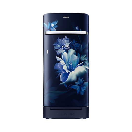 Samsung 189 L 5‑Star Inverter Single Door Refrigerator – Midnight Blossom Blue (RR21C2H25UZ/HL)
