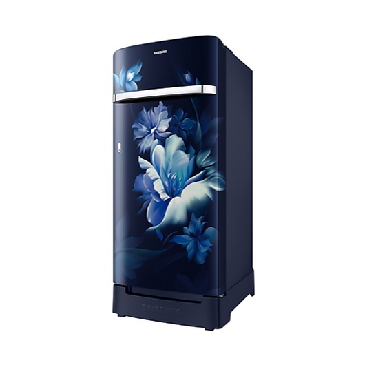 Samsung 189 L 5‑Star Inverter Single Door Refrigerator – Midnight Blossom Blue (RR21C2H25UZ/HL)
