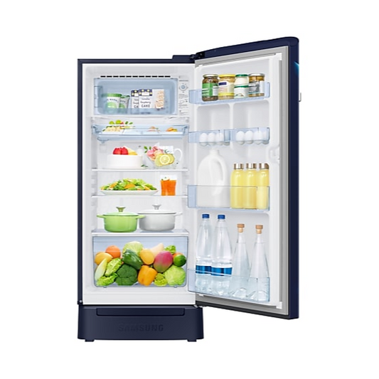Samsung 189 L 5‑Star Inverter Single Door Refrigerator – Midnight Blossom Blue (RR21C2H25UZ/HL)