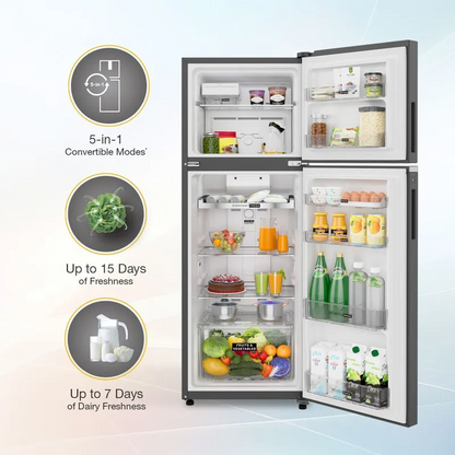 Whirlpool NeoFresh 235L 2 Star Frost Free Double Door Refrigerator – 22317 (Imperial Steel)