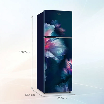 Whirlpool NeoFresh 235L 2 Star Frost Free Double Door Refrigerator – 22319 (Sapphire Velvet)