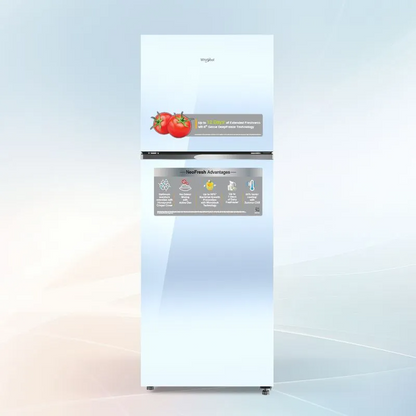 Whirlpool NeoFresh 235L 2 Star Glass Finish Frost Free Double Door Refrigerator – 22329 (Crystal Mirror)