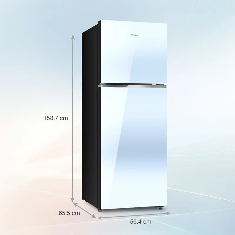 Whirlpool NeoFresh 235L 2 Star Glass Finish Frost Free Double Door Refrigerator – 22329 (Crystal Mirror)