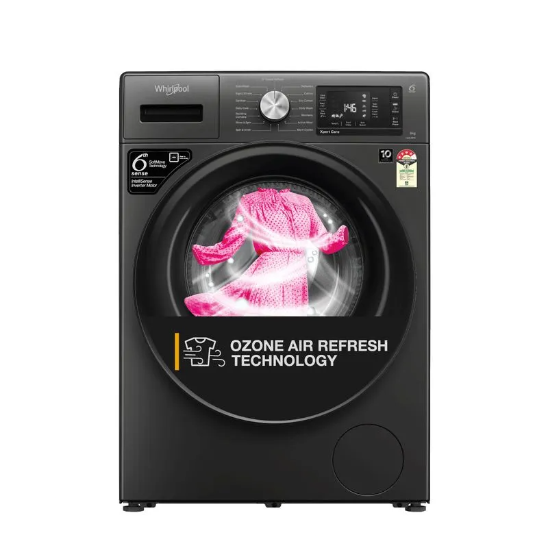 Whirlpool Xpert Care 9kg 5 Star Front Load Washing Machine with Ozone Air Refresh Technology