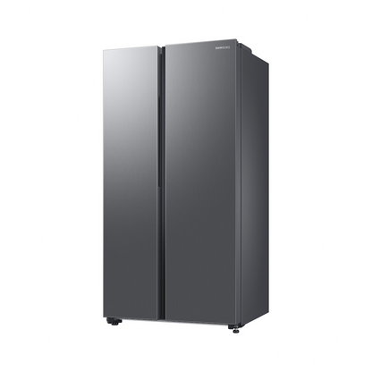 Samsung 653 L, 2 Star, Frost Free, Double Door, Convertible 5-in-1 Digital Inverter, Side By Side Refrigerator (RS76CG80X0S9HL, Silver, Refined Inox)