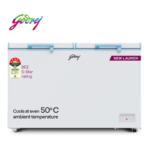 Godrej DH ESNCH 525E 2HCNP RW – 500L Double Door Convertible Deep Freezer (Royal White)